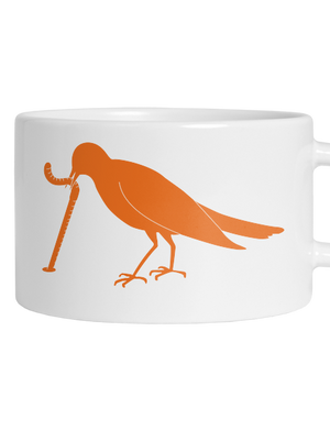 Dážďovka hrnček makronka White