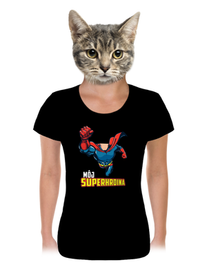Môj superhrdina dámske tričko Black