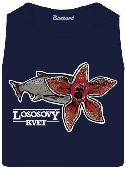 Lososový kvet pánske tielko French Navy
