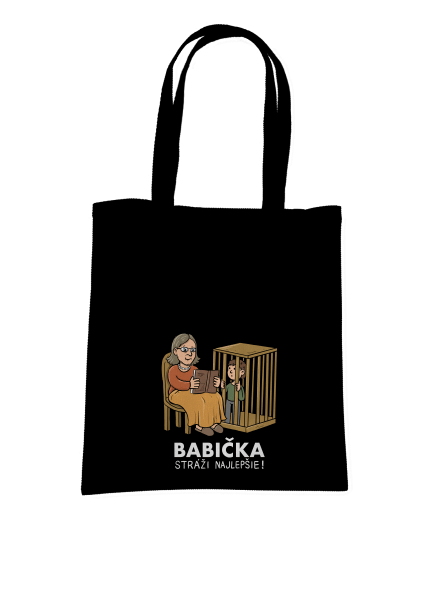 Babička stráži najlepšie taška Black
