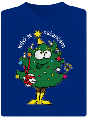 Když se načančám pánske športové tričko Royal Blue Mal