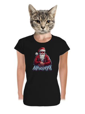 Sranta Klaus dámske tričko prémium Black