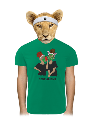 Best aliens detské športové tričko Kelly Green Mal