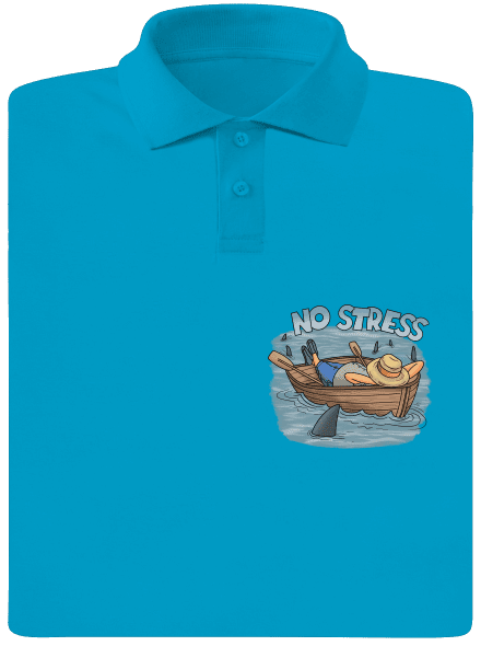 No stress pánska polokošeľa Blue Atol
