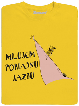 Milujem jazdu pánske tričko Gold