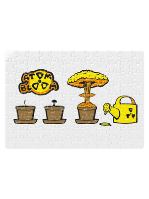 Atom bloom puzzle White