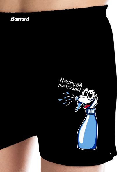 Orchidea a rozprašovač pánske trenky Black