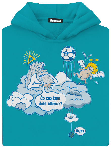 Out detská mikina klokanka Hawaiian Blue