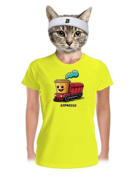 Expresso dámske športové tričko Neon Yellow
