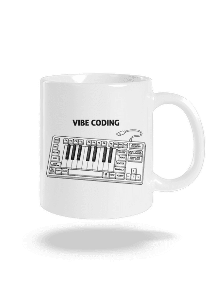 Vibe coding klasický hrnček White