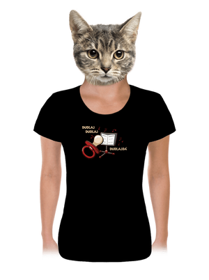 Dudlajdá dámske tričko Black