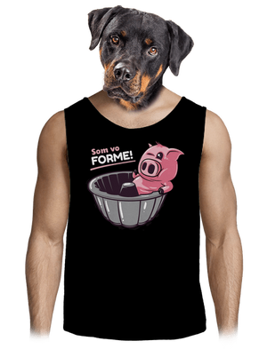 Vo forme pánske tielko Black