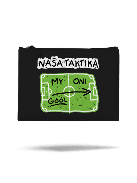 Naša futbalová taktika taštička Black