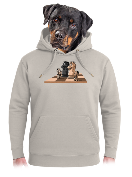 Šachová rodina unisex mikina premium Pastel Macchiato
