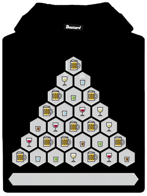 Obrázkový alko kvíz a fix dámska mikina klokanka Black