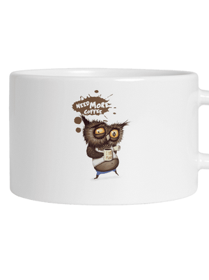 Need more coffee hrnček makronka White