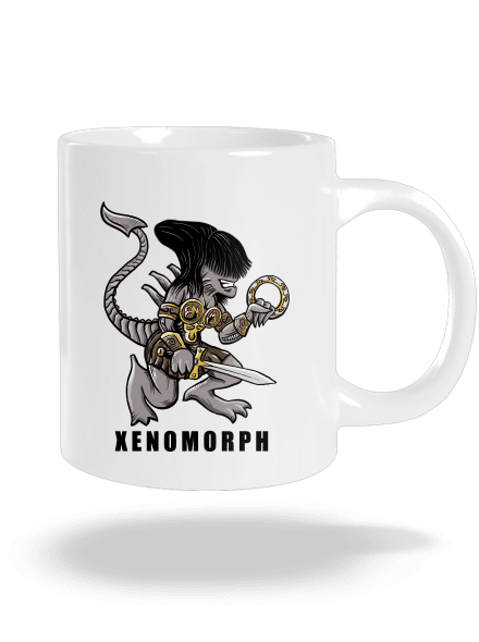 Xenomorph veľký hrnček White