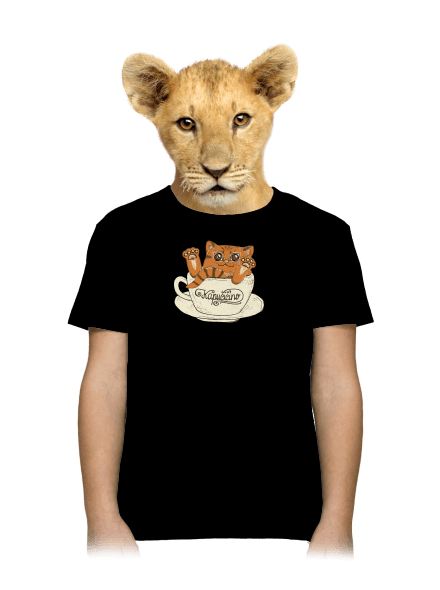 Kapučičíno detské tričko Black