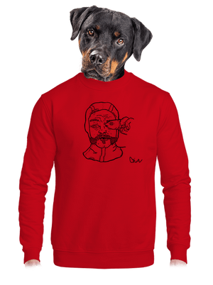unisex mikina bez kapucne