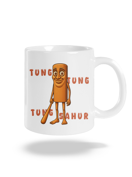 Tung Tung Tung Sahur – Italian Brainrot klasický hrnček White