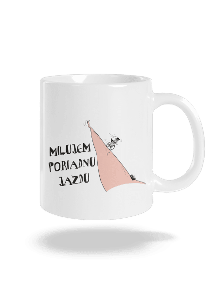 Milujem jazdu klasický hrnček White