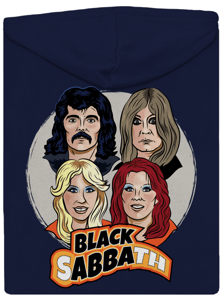 Black Abba pánska mikina na zips Navy