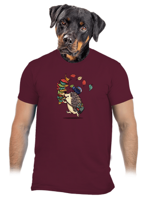 Listár pánske tričko Burgundy