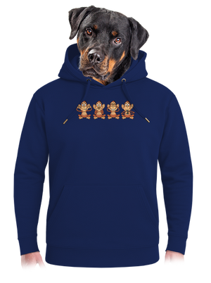 Opička s mobilom unisex mikina premium Navy