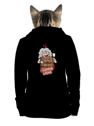 Osudová láska dámska mikina na zips Black