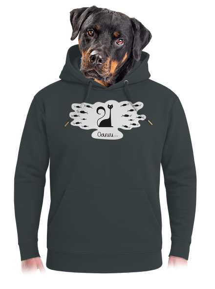 Oouuu unisex mikina premium Charcoal