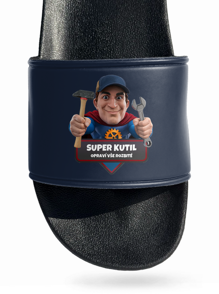 Super otec šľapky Navy