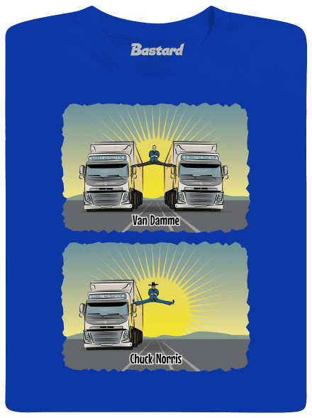 Chuck & Truck pánske dlhý rukáv Royal Blue