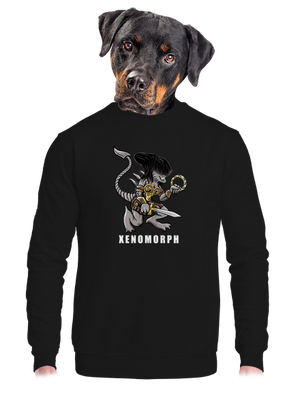 Xenomorph unisex mikina bez kapucne Black