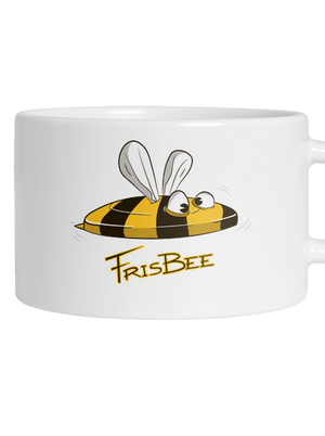 Frisbee hrnček makronka White