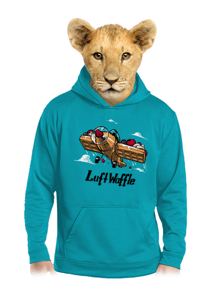 Luftwaffle detská mikina klokanka Hawaiian Blue