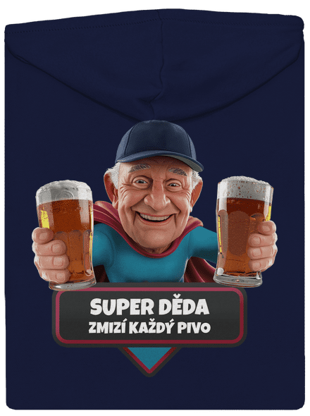 Super dedo pánska mikina na zips Navy