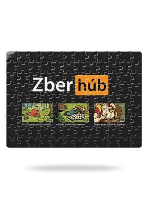 Zber húb puzzle White