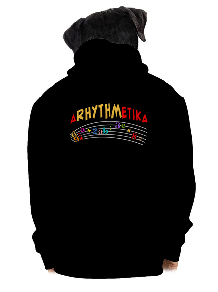 Arhythmetika pánska mikina na zips Black