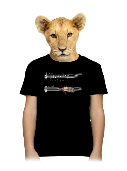 A - moll detské tričko Black