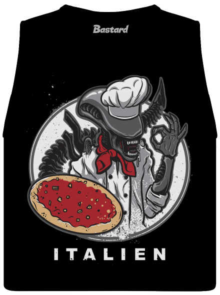 Italien dámske tielko voľné Black