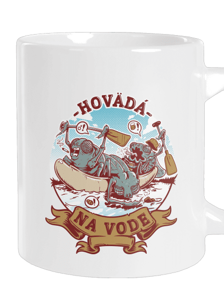 Hovädá na vode veľký hrnček White