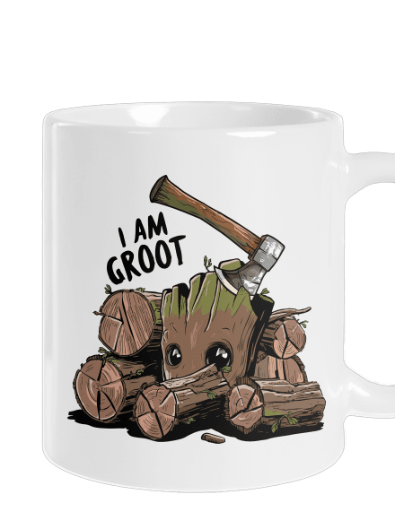I Am Groot klasický hrnček White