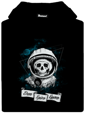 Dum Spiro Spero pánska mikina klokanka Black