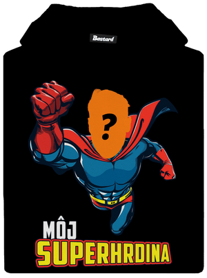 Môj superhrdina detská mikina klokanka Black