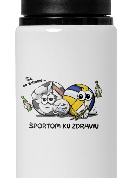 Športom ku zdraviu flaša na vodu White