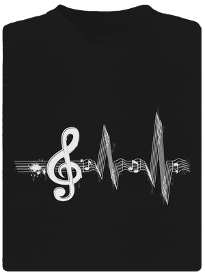 Žijem muzikou pánske športové tričko Black