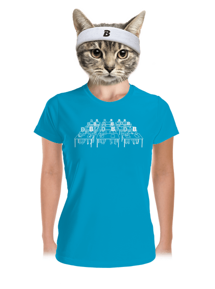 Cimrman: Debil, blbeček dámske športové tričko Blue Atol