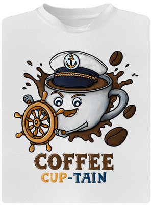 Coffee Cup-tain pánske športové tričko White