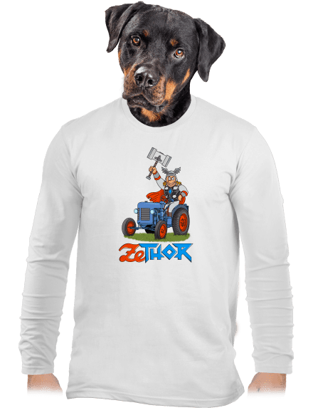 ZeThor pánske dlhý rukáv White