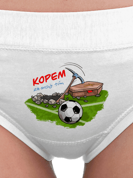Kopem za svoj tím dámske nohavičky White